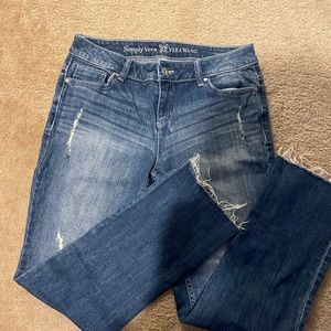 Vera Wang Distressed jeans